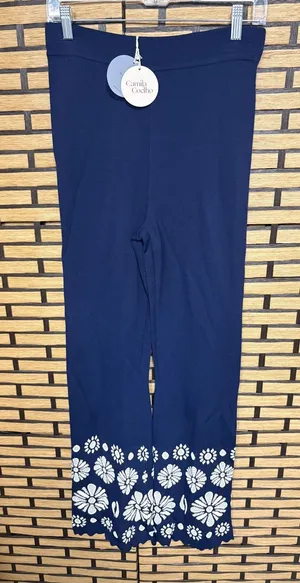 Camila coelho blue floral pants size Small thumbnail 1
