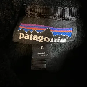 Patagonia Polartec Jacket Black Pullover Fleece‎ Casual Hiking Size Small thumbnail 3