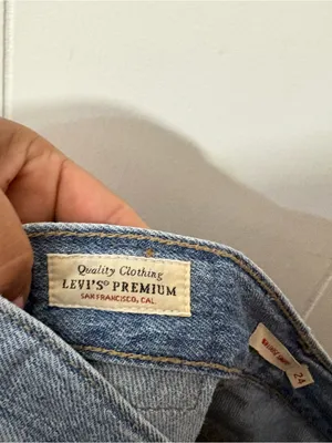 Levi’s Mile High Wide Leg Cropped Jeans Women’s Size 25 High Rise Button Fly thumbnail 5