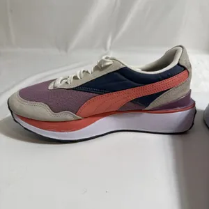 Puma Cruise Rider Sneakers Womens 8M Low Top Shoes Purple Orange Blue thumbnail 5