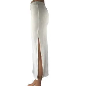 NEW Princess Polly Ellie White High Waisted Side Slit Midi Slip Skirt Size 4 thumbnail 2