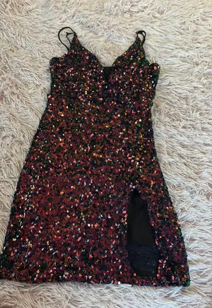 multicolor sequin lucy in the sky dress thumbnail 1