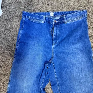 Gap High Rise Wide Leg Crop Jeans Medium Indigo Denim Size 16/33 thumbnail 2
