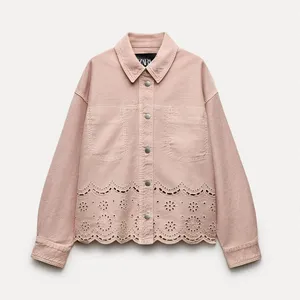 Pink Denim ZARA Jacket thumbnail 1