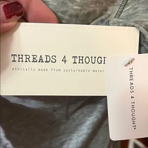 Threads 4 Thought Gray Women's Pocket Tee Top thumbnail 3