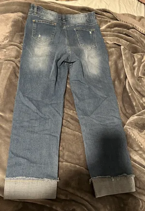 Boutique Distressed Mom Jeans thumbnail 2