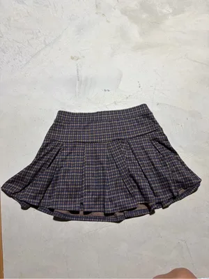 American Eagle Plaid Pleated Mini skort medium thumbnail 4