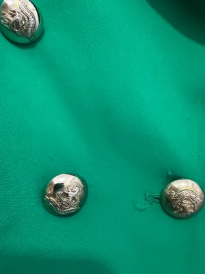 Green Double Breasted Women Blazer size M thumbnail 5