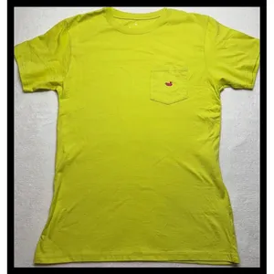 Southern‎ Marsh T-Shirt Womens Medium Lime Green Pocket Short Sleeve Tee thumbnail 1