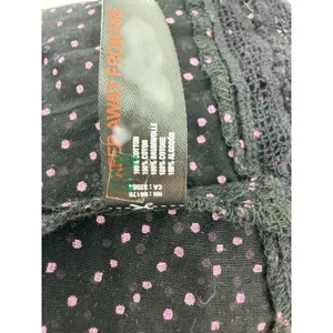 Intimately Free People Black Pink Polka Dot Sheer Slip Dress M NWT Babydoll Boho thumbnail 7