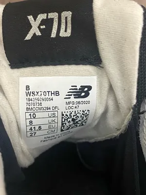 New Balance X-70 Sneakers Women's 8 Black White Lace Up Low Top Running Shoes thumbnail 8