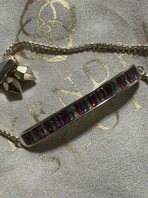 Kendra Scott Multicolor Baguette-Cut Nano Gem Slider Bracelet thumbnail 2