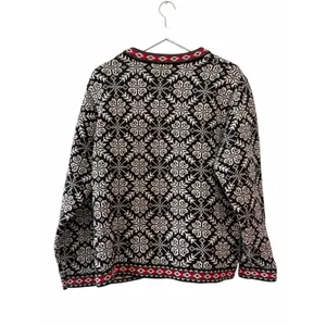 L.L.Bean Nordic Fair Isle Cotton Cardigan Sweater Women’s XL thumbnail 8