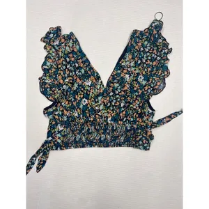 Free People top size floral deep v-neck Small (b9) thumbnail 2