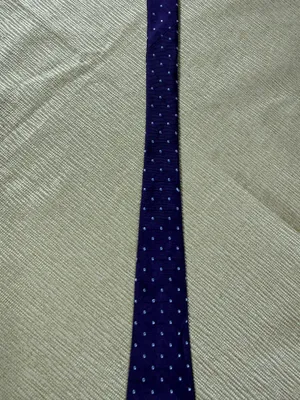 Brooks Brothers Makers Silk Tie Purple Blue Dot Extra Long 61” Made USA thumbnail 9
