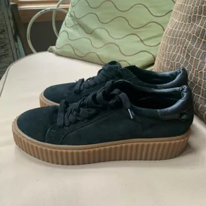 J/Slides‎ Suede Platform Sneaker Black Size 8 thumbnail 6