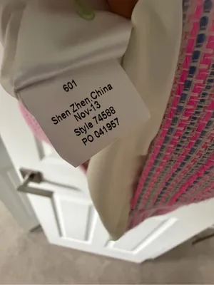 LILLY PULITZER CHARLTON DRESS POP PINK BARNARD BOUCLE TWEED METALLIC shift dress thumbnail 6
