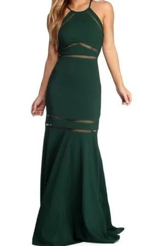 Windsor Formal illusion mermaid gown thumbnail 1
