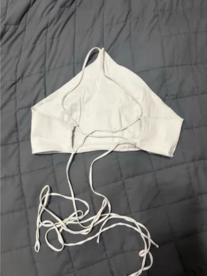 Zara high neck crop top thumbnail 3