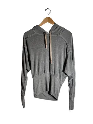Free People Movement Ready Go Hoodie Women's XS Relaxed Workout Casual Top Grey thumbnail 2