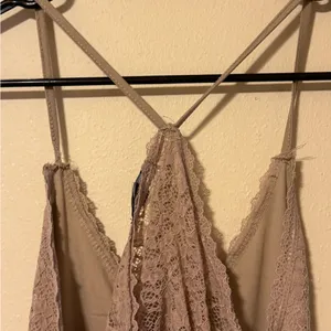 Ambiance Lace Bodysuit in Tan thumbnail 6