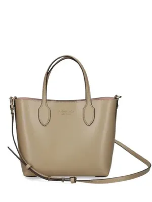 Kate Spade Bleecker Saffiano Nude Leather Medium Tote #Neutral Taupe thumbnail 3