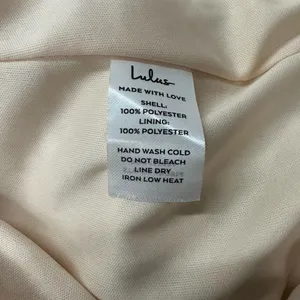 Lulus Beige with White Lace Overlay Strapless Dress Size Medium NWT thumbnail 13