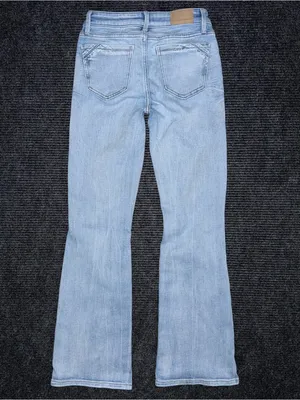 Buckle Black Fit 53 Bootcut Stretch Jeans 24x32 Light Wash Distressed BBW6514R thumbnail 2