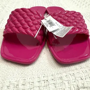 Old Navy 7 braided band jelly sandal flats slides pool shoes 2938 thumbnail 6
