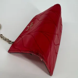 Kate Spade Briar Lane Mikey Wallet Red Quilted Cow Leather Gold One Size thumbnail 5