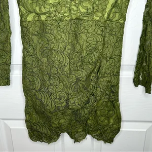 Angel Biba Shannon Green Lace Dress Size 8 NWT‎ thumbnail 5