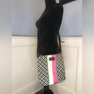 Kate Spade New York Victoria Classic Pink Stripe Crossbody Bag thumbnail 2