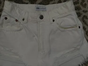 White ZARA Mom Shorts thumbnail 2