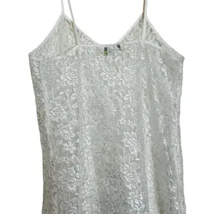 Vintage White Sheer Lace Mini Slip Dress 90s Romantic Cottage Fairycore thumbnail 8