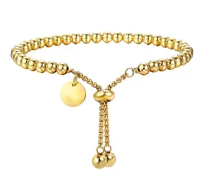 Adjustable Bracelet Stainless Steel Gold Color thumbnail 1