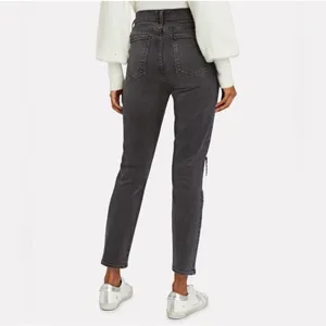 AGOLDE Nico High Rise Slim Button Fly Jeans Black Stretch A093D‎ Women’s Size 27 thumbnail 2