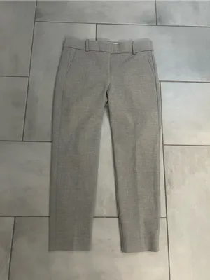 J.Crew Cameron Slim Cropped Pant in Four Season-Stretch - Grey thumbnail 2