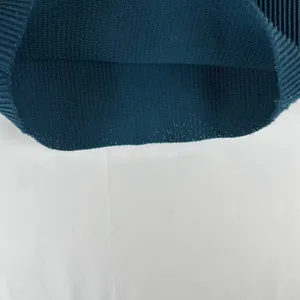 Babaton Sculpt Knit Notch Cropped Tank Top Teal Ribbed Square Neck Size M‎ thumbnail 8