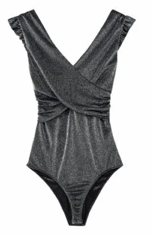 Bershka glitter bodysuit thumbnail 1