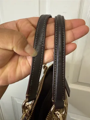 Coach Khaki/Brown Signature Canvas Shoulder Bag /Crossbody bag thumbnail 10