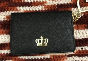 NWOT Juicy Couture Monogram Black Gold Wallet Coin Purse Cardholder Pouch w/ heart charm gold tone Measurement in pics New, no tags thumbnail 1