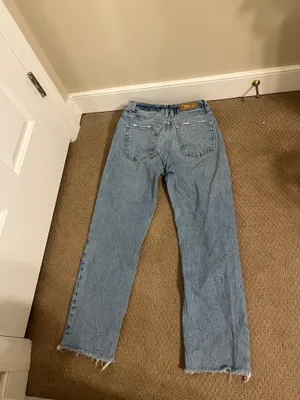 ZARA Blue Jeans Denim Distressed Women’s 00 thumbnail 2