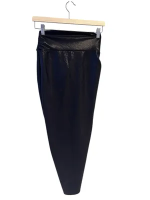 NWT black SKIMS Liquid Shine Swim Sarong Skirt XS onyx thumbnail 5