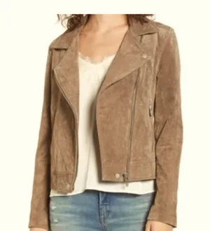 BLANK NYC Suede Moto Jacket XS thumbnail 1