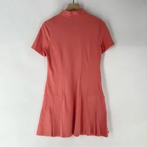Outdoor Voices Coral Stretch Cotton Short Sleeve Pleated Mini Polo‎ Tennis Dress thumbnail 11