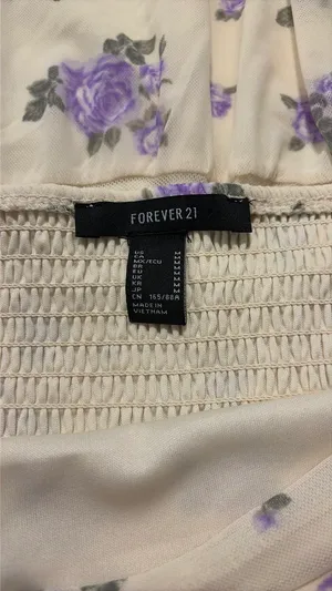 Forever 21 Purple floral dress thumbnail 3