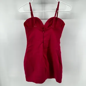 Superdown Oliviah Bustier Mini Dress Padded Adjustable Straps Hot Pink S thumbnail 6