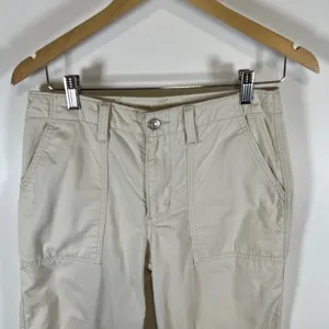 Levis 94 Baggy Pants Womens 25‎ Beige Cream Chino High Rise Utility A3512-0000 thumbnail 2