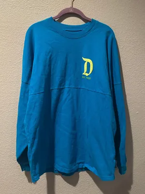 NWOT Disney Parks Disneyland Neon Blue and Green Spirit Jersey M thumbnail 1