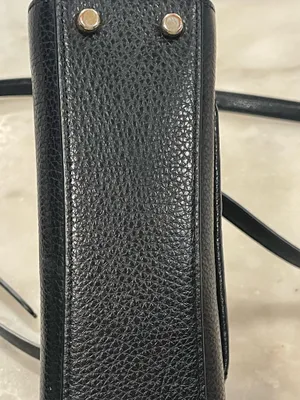 Nwt Coach Purse C8687 Mini Lane Top Handle Pebble Snake Leather Black thumbnail 8